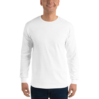 Men’s Long Sleeve Shirt - White Logo