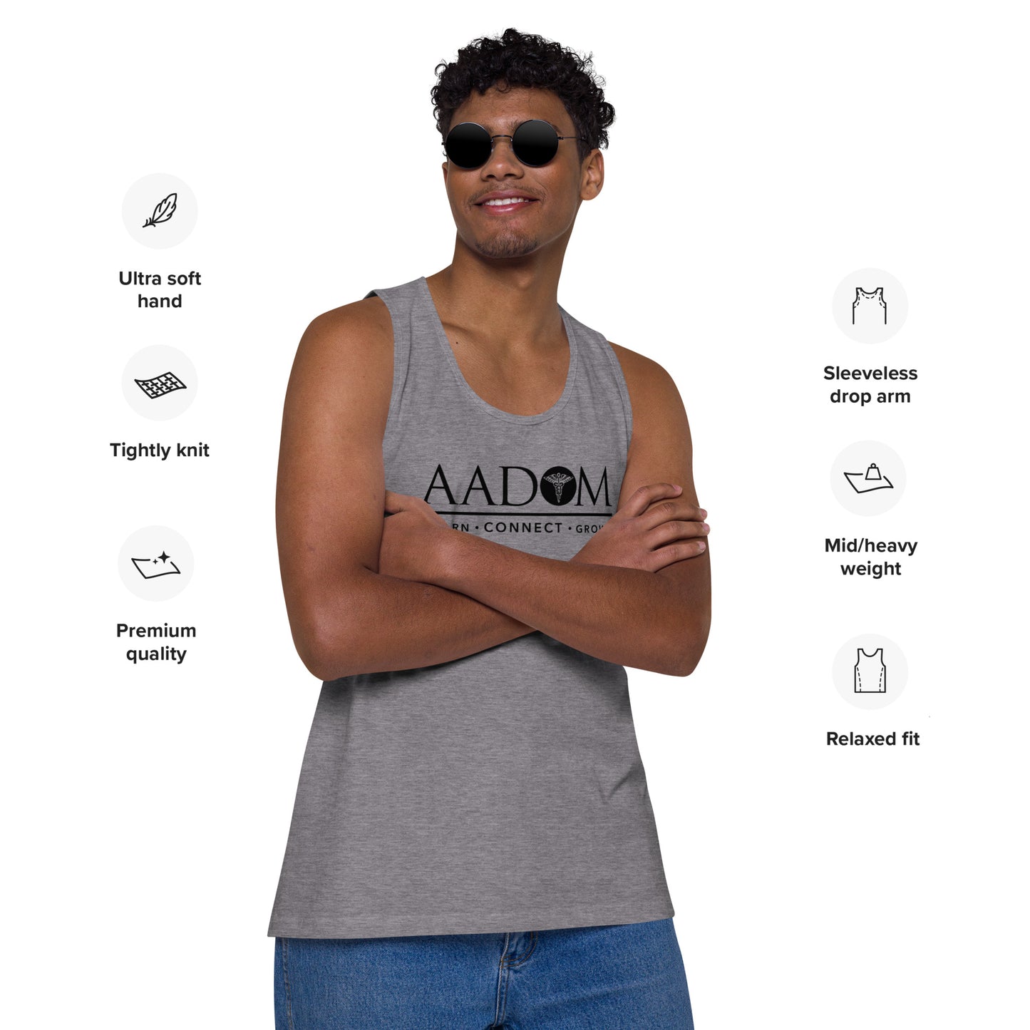 Men’s Premium Tank Top - Black Logo