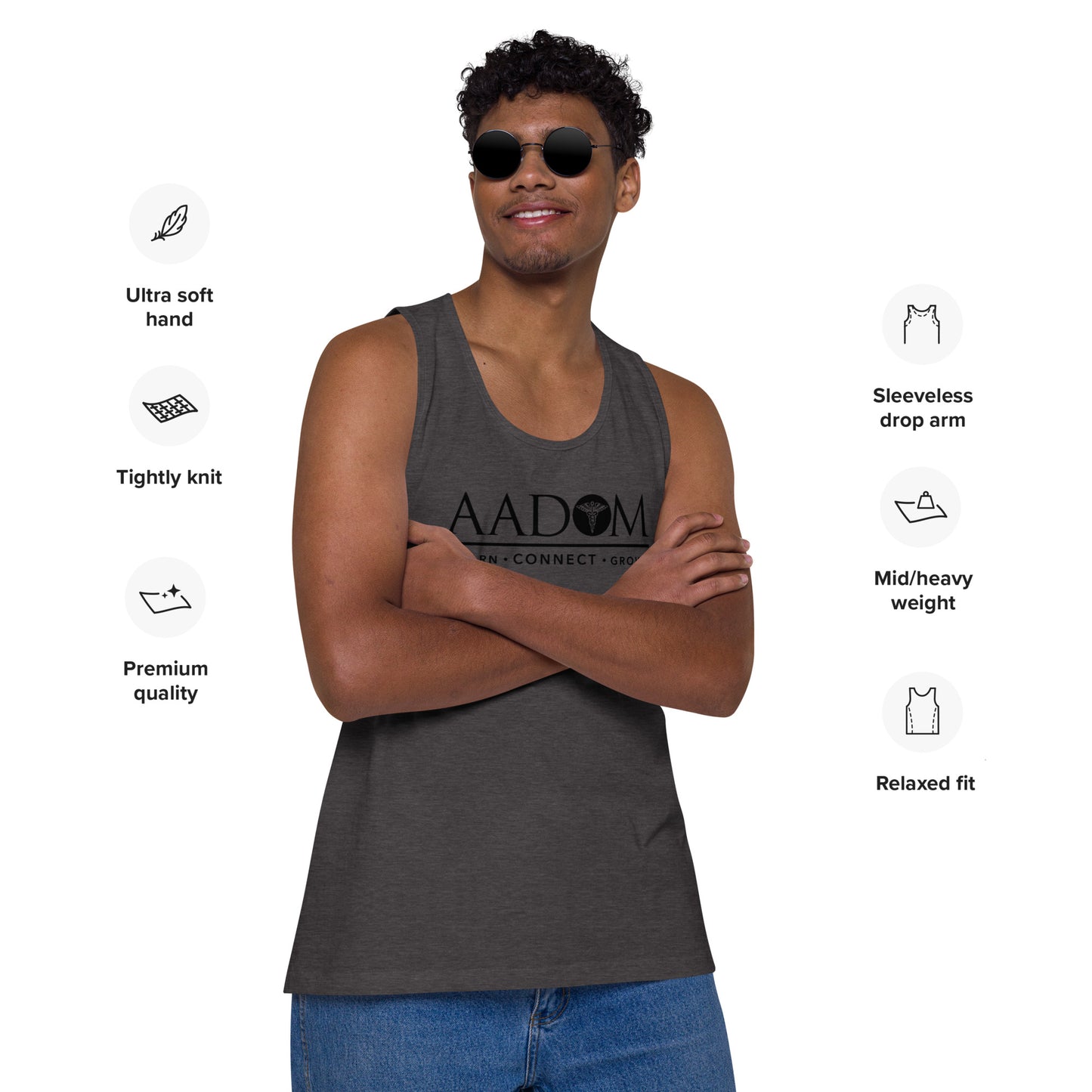 Men’s Premium Tank Top - Black Logo