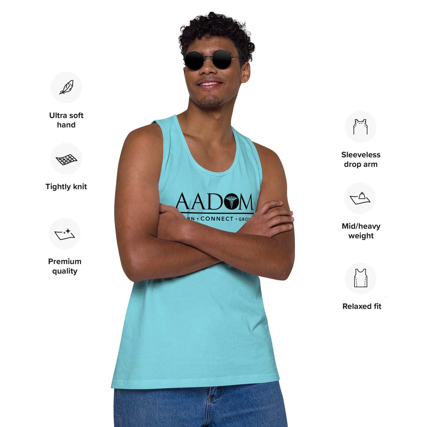 Men’s Premium Tank Top - Black Logo