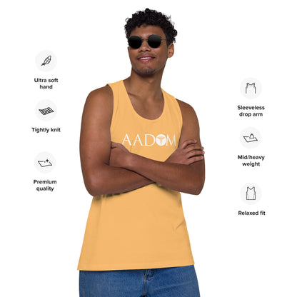 Men’s Premium Tank Top - White Logo