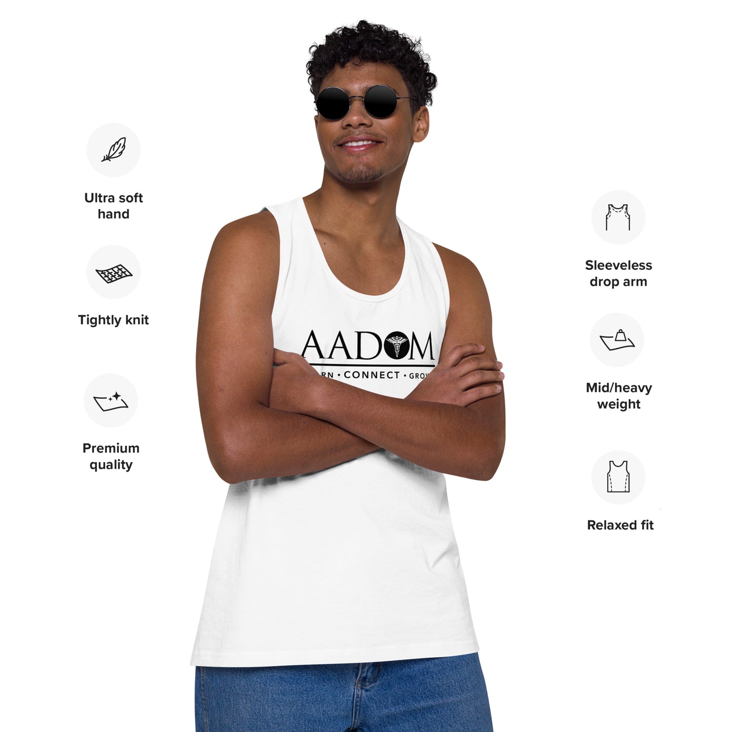 Men’s Premium Tank Top - Black Logo