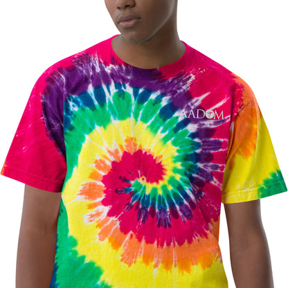 Oversized Tie-Dye T-shirt - White Logo