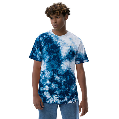 Oversized Tie-Dye T-shirt - White Logo