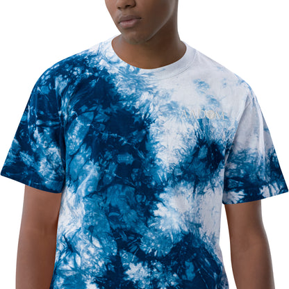 Oversized Tie-Dye T-shirt - White Logo