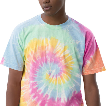 Oversized Tie-Dye T-shirt - White Logo