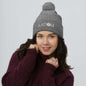 Pom-Pom Beanie - White Logo