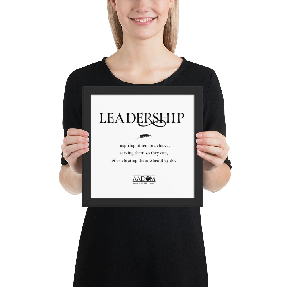 Framed Photo Paper Poster - Leadership