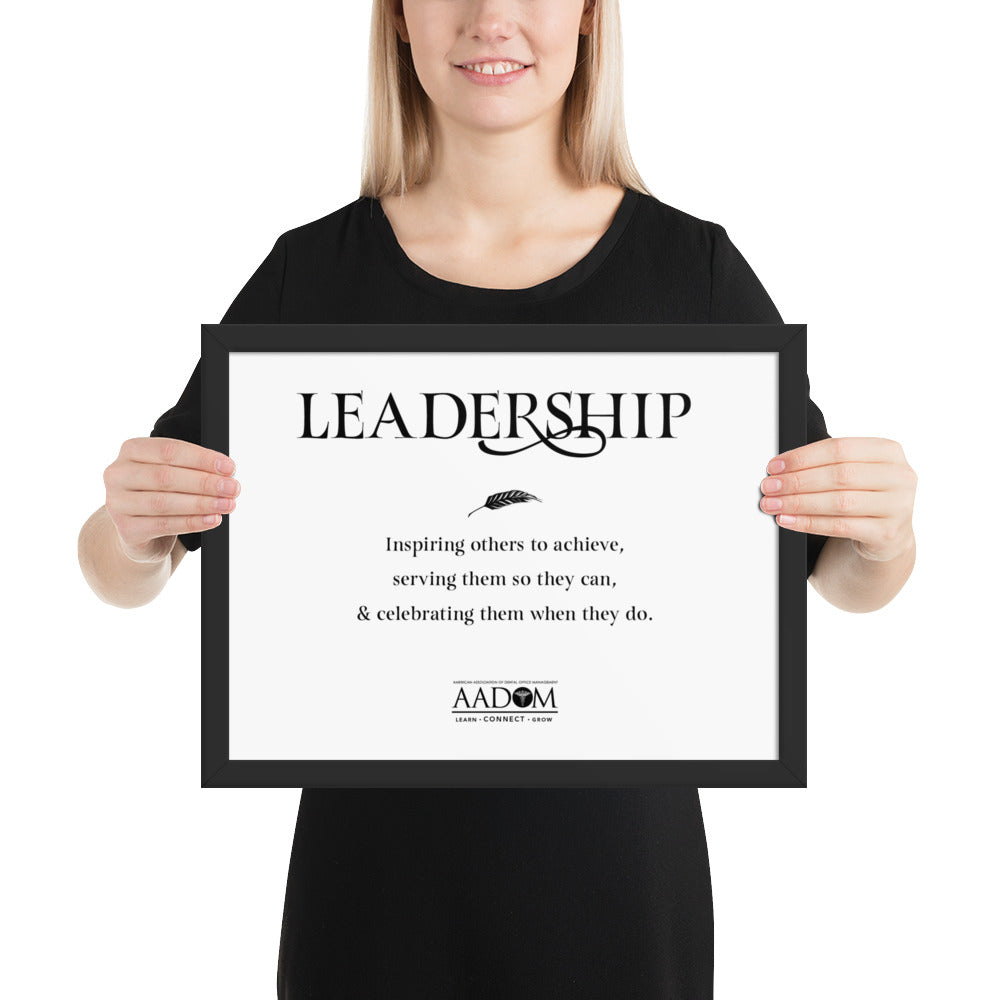 Framed Photo Paper Poster - Leadership