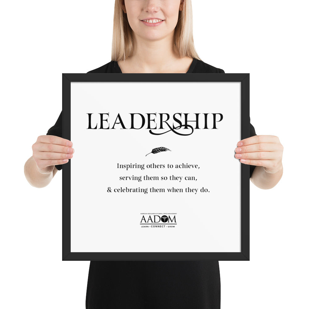 Framed Photo Paper Poster - Leadership