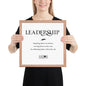 Framed Photo Paper Poster - Leadership