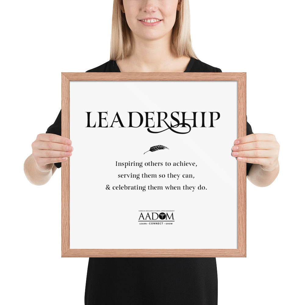 Framed Photo Paper Poster - Leadership