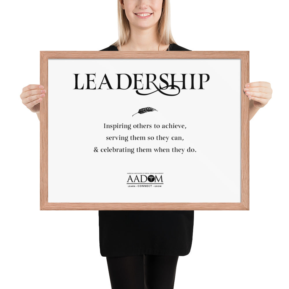 Framed Photo Paper Poster - Leadership