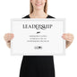 Framed Photo Paper Poster - Leadership