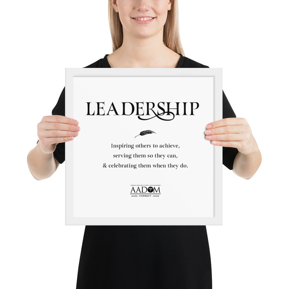 Framed Photo Paper Poster - Leadership