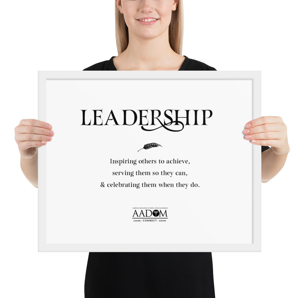 Framed Photo Paper Poster - Leadership