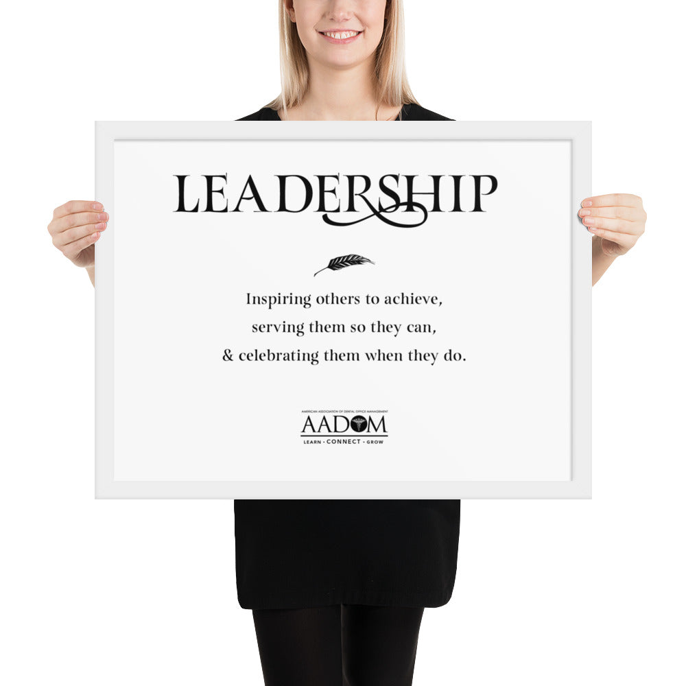 Framed Photo Paper Poster - Leadership