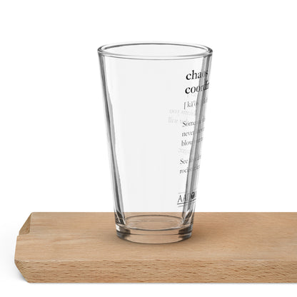 Shaker Pint Glass - Chaos Coordinator