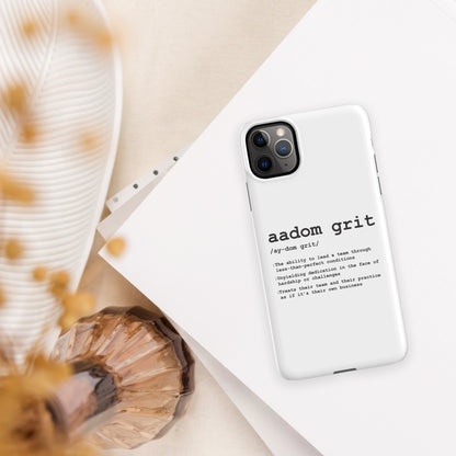 Snap Case for iPhone® - AADOM Grit Logo