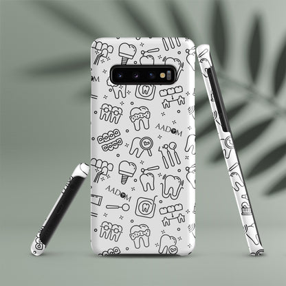 Snap Case for Samsung® - Black Logo (Dental Pattern)