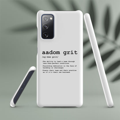 Snap case for Samsung® - AADOM Grit Logo