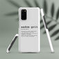 Snap case for Samsung® - AADOM Grit Logo