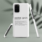 Snap case for Samsung® - AADOM Grit Logo