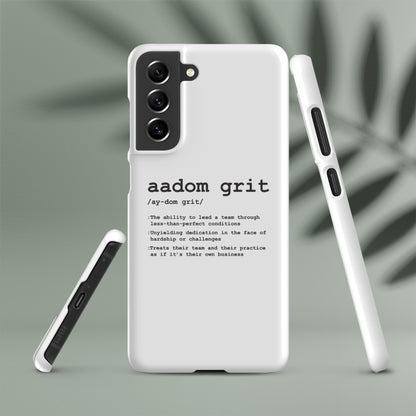 Snap case for Samsung® - AADOM Grit Logo