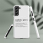 Snap case for Samsung® - AADOM Grit Logo