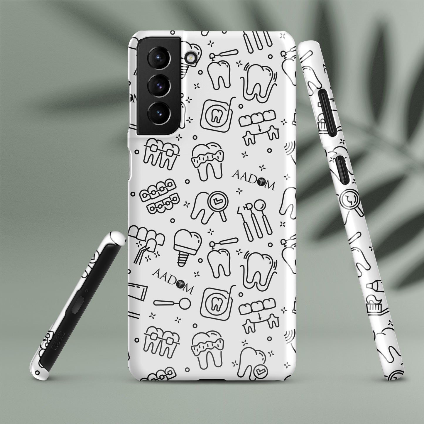 Snap Case for Samsung® - Black Logo (Dental Pattern)