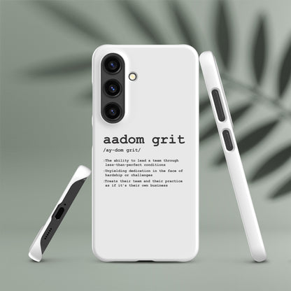 Snap case for Samsung® - AADOM Grit Logo