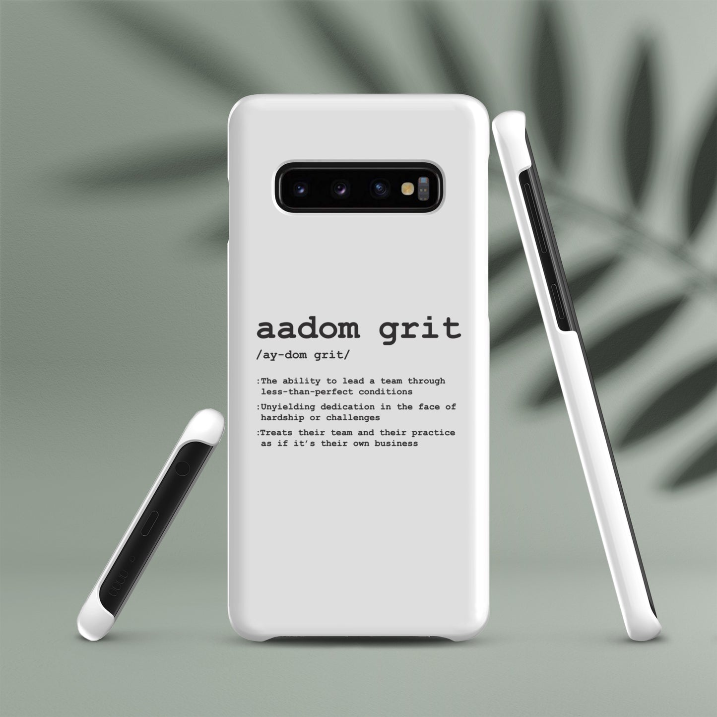 Snap case for Samsung® - AADOM Grit Logo