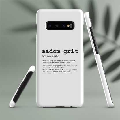 Snap case for Samsung® - AADOM Grit Logo