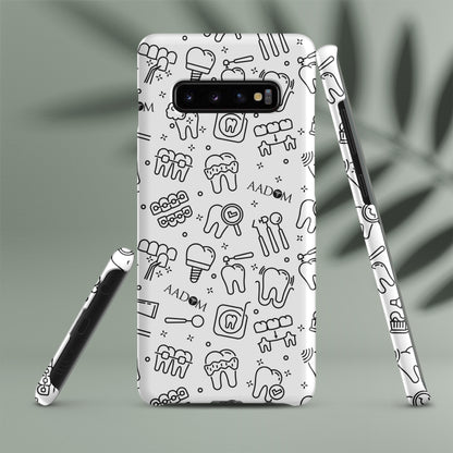 Snap Case for Samsung® - Black Logo (Dental Pattern)