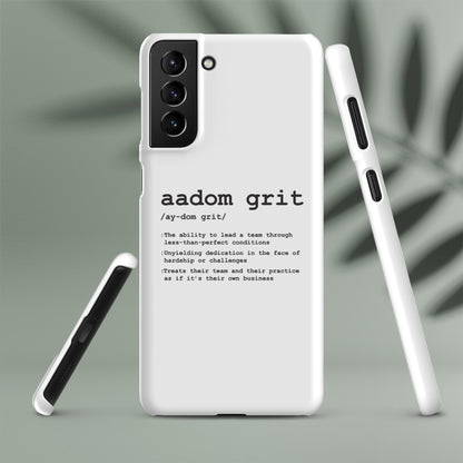 Snap case for Samsung® - AADOM Grit Logo