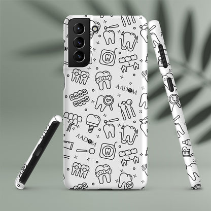 Snap Case for Samsung® - Black Logo (Dental Pattern)