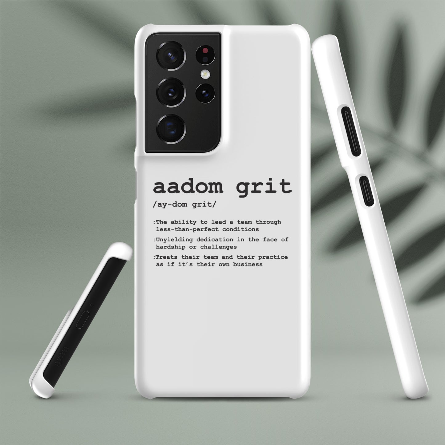 Snap case for Samsung® - AADOM Grit Logo