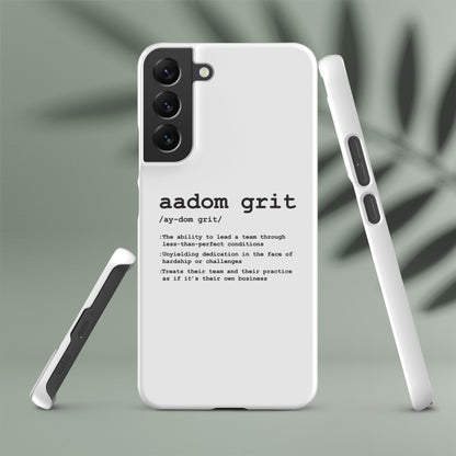 Snap case for Samsung® - AADOM Grit Logo