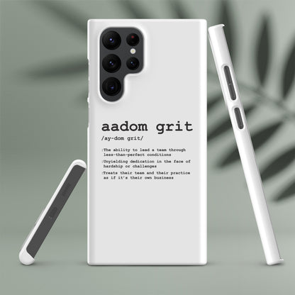 Snap case for Samsung® - AADOM Grit Logo