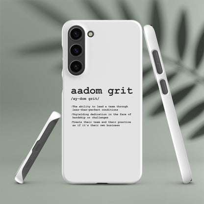 Snap case for Samsung® - AADOM Grit Logo