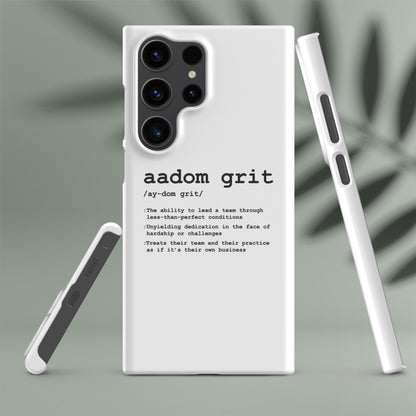 Snap case for Samsung® - AADOM Grit Logo