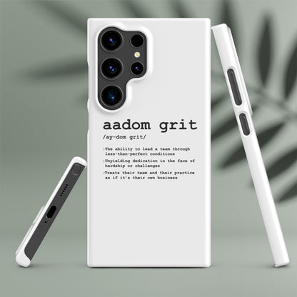 Snap case for Samsung® - AADOM Grit Logo