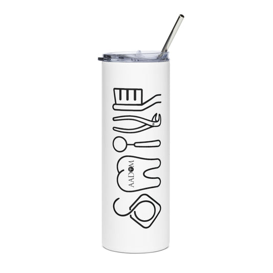 Stainless Steel Tumbler - Smile (AADOM Logo)