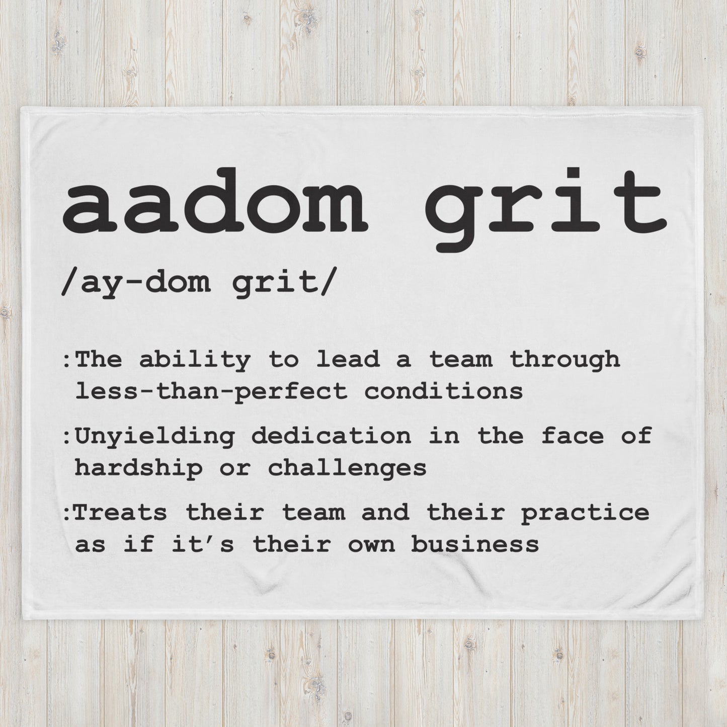 Throw Blanket - AADOM Grit