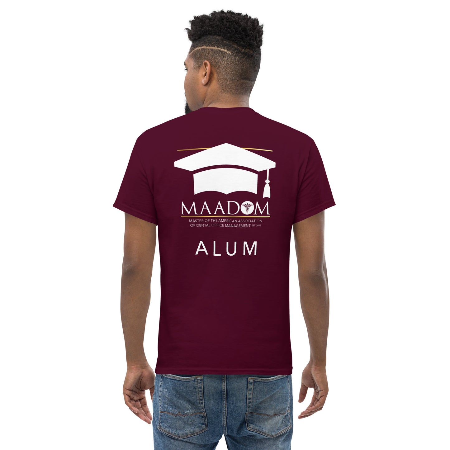 Unisex Classic Tee - MAADOM Badge (Alum)