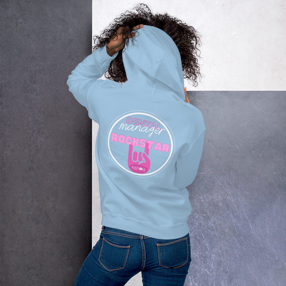 Unisex Hoodie - White Logo with Rockstar (Back)