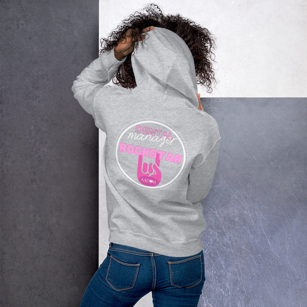 Unisex Hoodie - White Logo with Rockstar (Back)