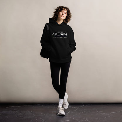 Unisex Oversized Hoodie - White Logo