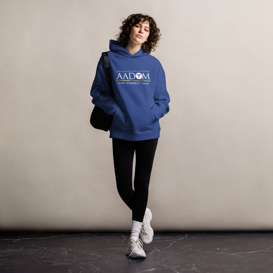 Unisex Oversized Hoodie - White Logo