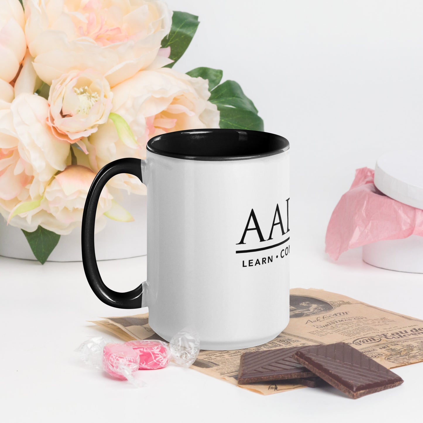 Mug with Color Inside - Black Logo